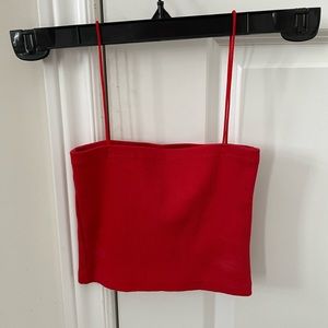 Zara Red Crop Top